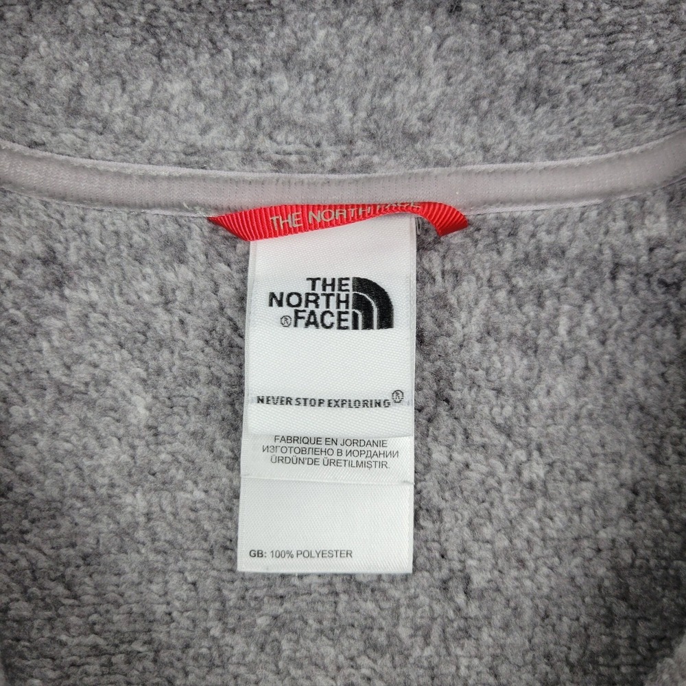 The North Face 1/4 Toggle Pullover Sweater Womens Size Small Gray READ - Picture 4 of 9